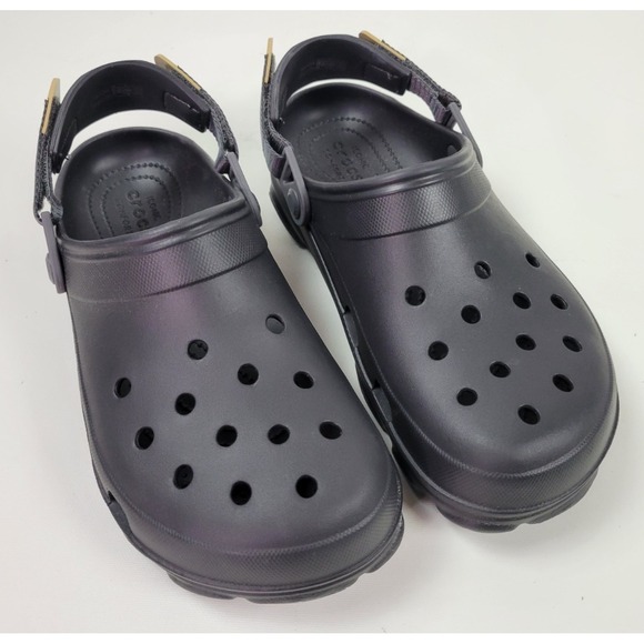 Crocs All Terrain Clogs Black 206340 M 8 / W 10 - Picture 2 of 9
